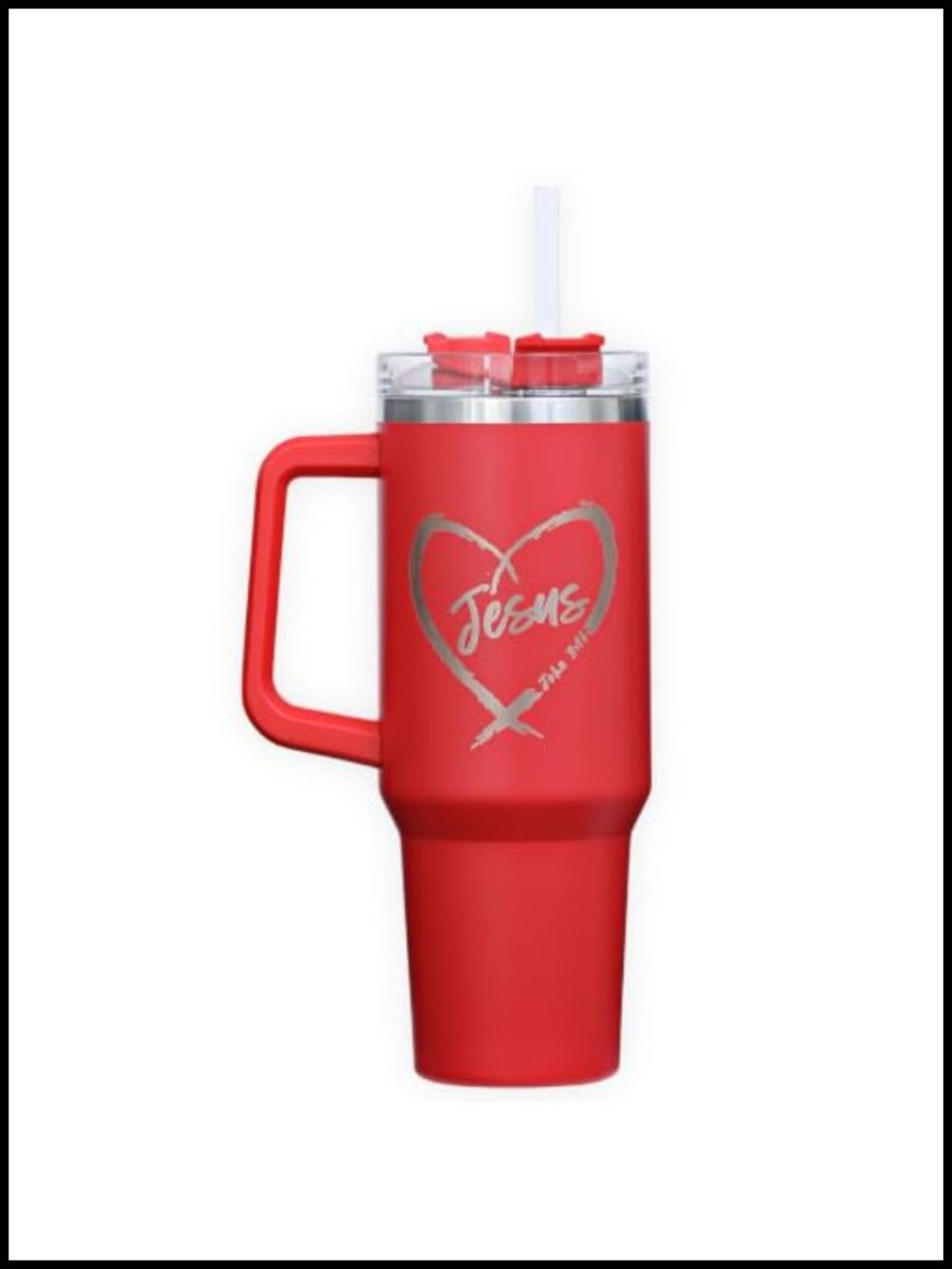 40oz Insulated Tumbler Bible Verse Laser Engraved Christian Gift